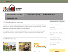 Tablet Screenshot of preferredvendors.ubuildit.com